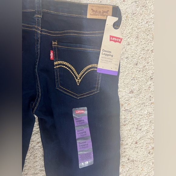 Kids girls NEW‎ NWT jeggings Jeans 12 reg regular LEVI’S - Picture 3 of 7
